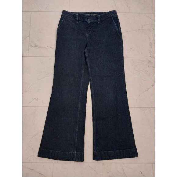 Lauren Jeans Co Ralph Lauren Dark Wash Flare Denim Jeans sz 6 - Picture 1 of 13
